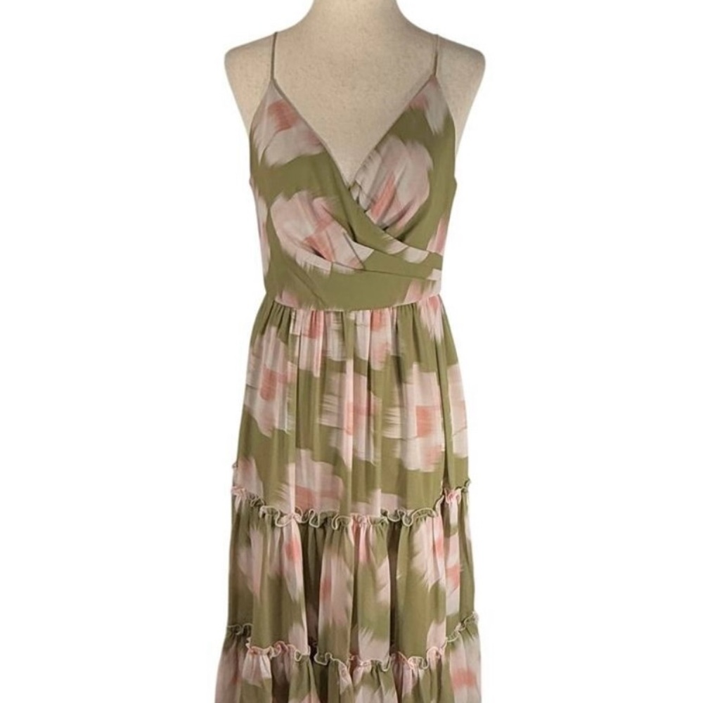 Sachin & Babi Green Pink Floral Maxi Dress - Picture 2 of 3